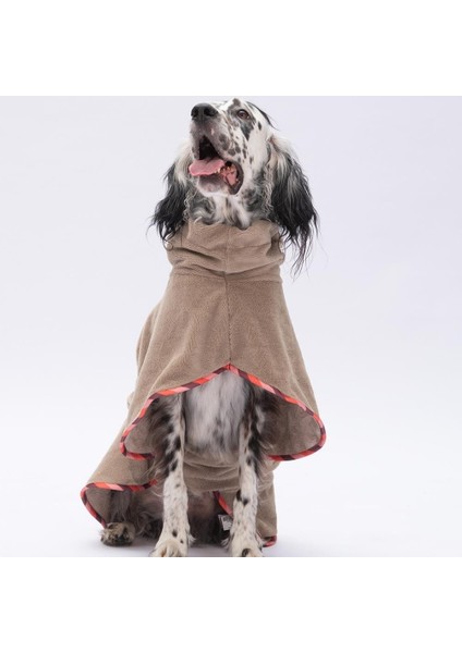 Bej Bogota Köpek Bornozu-Köpek Kurulama Havlusu- Kedi Köpek Kıyafeti fiyatları