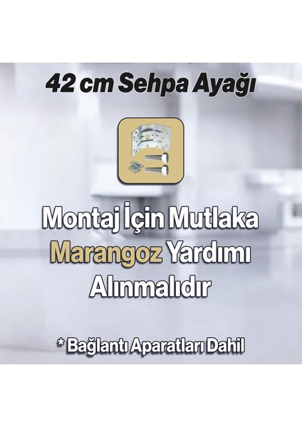Elips Sehpa Ayağı 42 cm Plastik Antrasit Masa Ayak Mutfak Sehpası Yemek Masası Mobilya Ayakları fırsatları