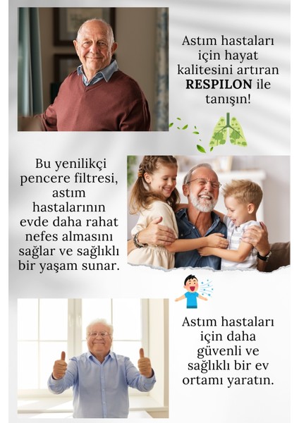 Yeni Nesil Sineklik | Pencere Toz Polen Koku Filtresi | Rulo Sineklik | Respilon Odera Window Air Filter
