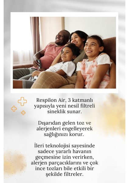 Yeni Nesil Sineklik | Pencere Toz Polen Koku Filtresi | Rulo Sineklik | Respilon Odera Window Air Filter