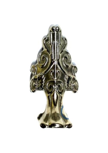 Lükens Sandık Ayağı, Kutu Ayak 4 cm - Nikel, 50 Adet