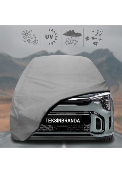 Kia Picanto (2023 - ) Oto Branda Su Geçirmez Miflonlu Araba Brandası Klipsli Araba Çadırı