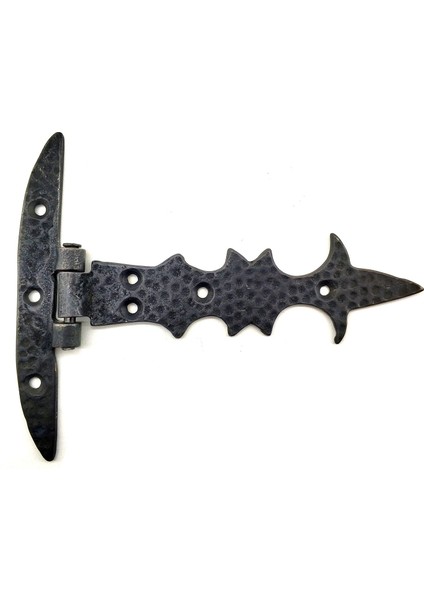 Antika Tarz Dekoratif Pirinç Kuyruklu Lale Menteşe - Dar Kasa, Oksit