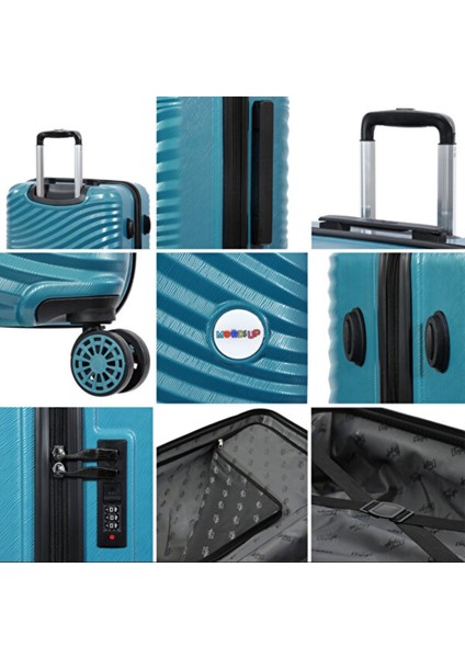 Moods Up Mavi Orta Boy 24" Valiz 66,5cm 1 Adet indirimleri