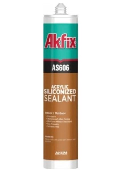 AS606 Silikonize Mastik Kahverengi 500 gr
