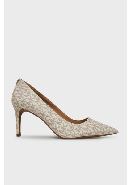 Logolu Sivri Burun Topuklu Ayakkabı 40F2HNMP1B150 Bayan Ayakkabı 40F2HNMP1B 150