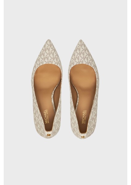 Logolu Sivri Burun Topuklu Ayakkabı 40F2HNMP1B150 Bayan Ayakkabı 40F2HNMP1B 150 modelleri