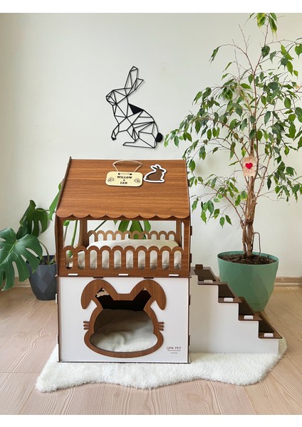 , Ahşap Tavşan Evi, Iki Katlı Tavşan Kalesi, Tavşan Mobilyaları, Modern Tavşan Mobilyası, Ahşap Evcil Hayvan Evi Ekstra Büyük Tavşan Evi, Tavşan Yatağı fırsatları