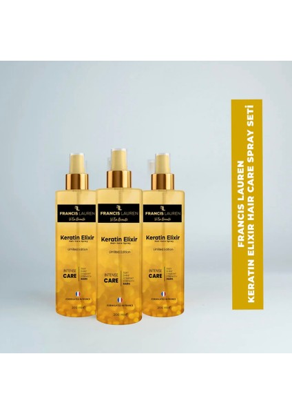 Keratin Elixir Üçlü Saç Bakım Spreyi Seti