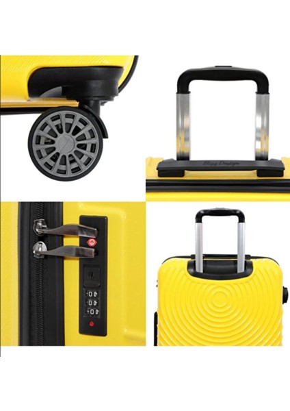 Design Cats Sarı Orta Boy 24" Valiz Koleksiyon 1 Adet fırsatları