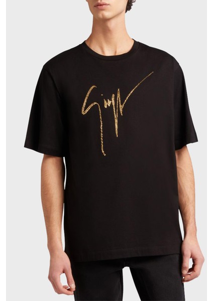 Taş Logolu Pamuklu Regular Fit T Shirt Erkek T Shirt IRU2003