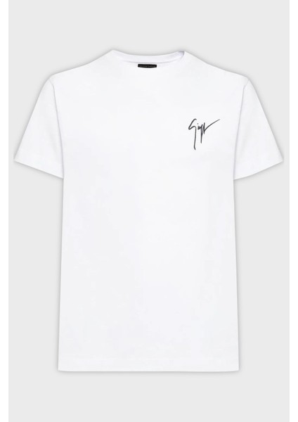 Logolu Pamuklu Regular Fit Bisiklet Yaka T Shirt Erkek T Shirt IRU0007 fırsatları