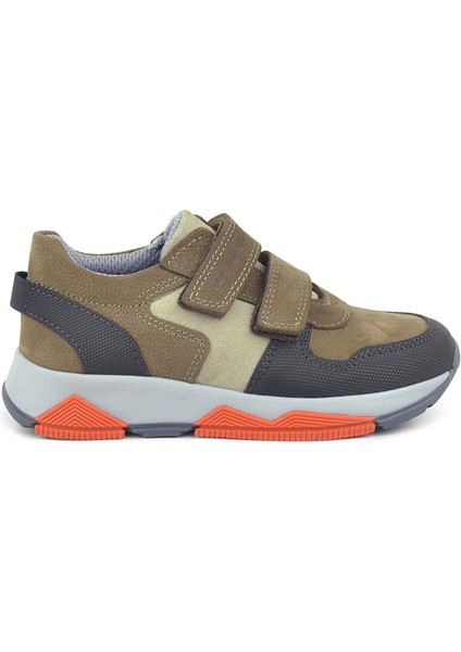 Hakiki Deri Kahverengi Çocuk Sneakers Spor Ayakkabı fiyatları