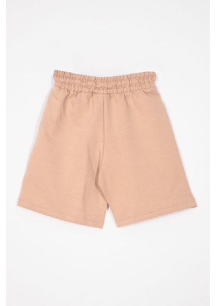 Yazı Baskılı Bağcık Detaylı Vizon Renk Erkek Çocuk Kapri indirimleri