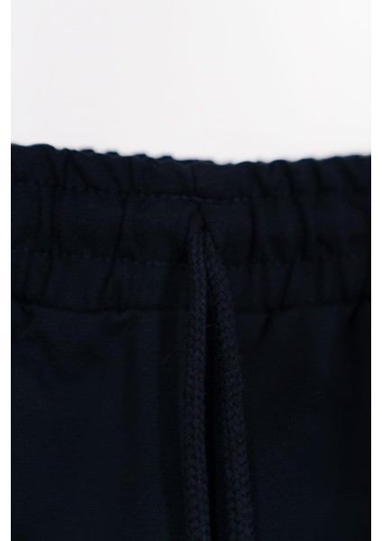 Yazı Baskılı Bağcık Detaylı Lacivert Renk Erkek Çocuk Kapri fiyatları