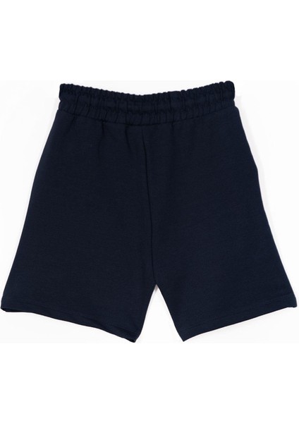 Yazı Baskılı Bağcık Detaylı Lacivert Renk Erkek Çocuk Kapri indirimleri