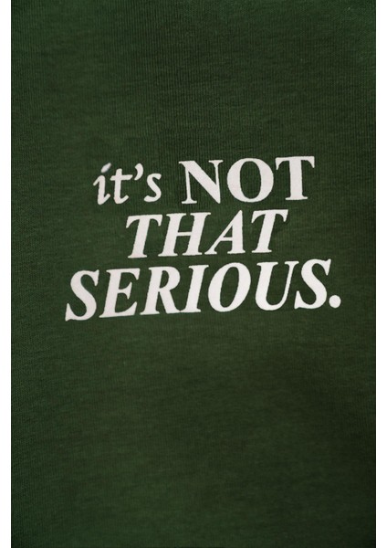 Yazı Baskılı Bağcık Detaylı Haki Renk Erkek Çocuk Kapri fırsatları