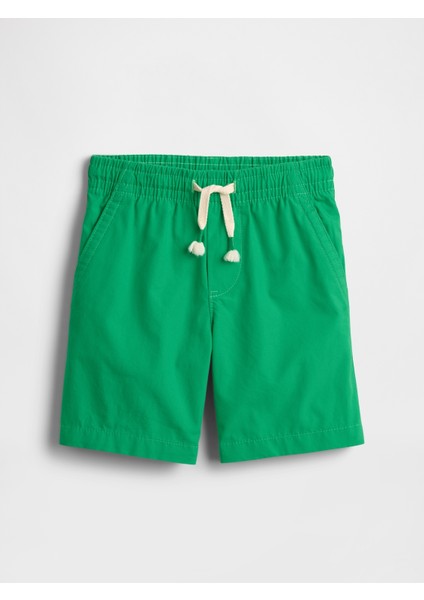 Erkek Bebek Yeşil Poplin Pull-On Şort