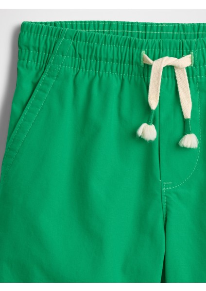 Erkek Bebek Yeşil Poplin Pull-On Şort