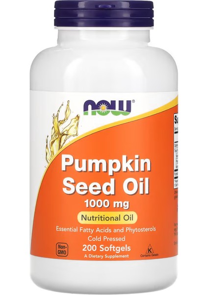 Pumpkin Seed Oil, 1,000 Mg, 200 Softgels