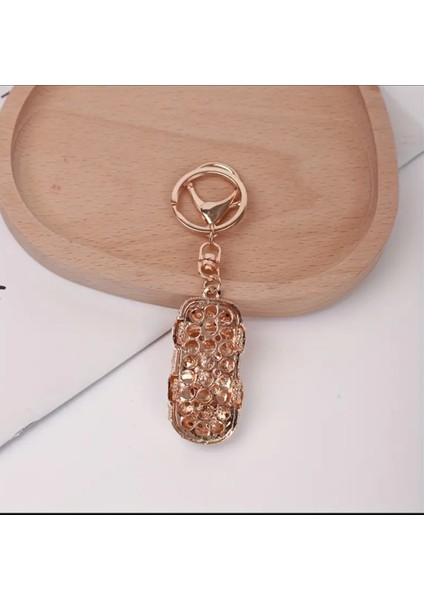 KE222PINK Parıldayan Zarafet Lüks Taşlı Araba Anahtarlık 1 Adet fiyatları