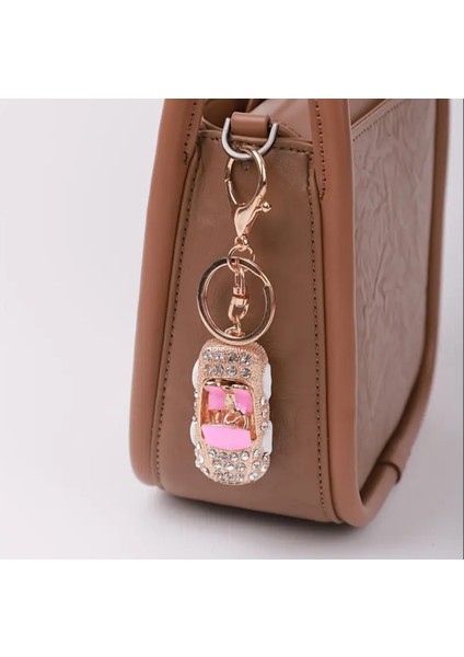 KE222PINK Parıldayan Zarafet Lüks Taşlı Araba Anahtarlık 1 Adet fırsatları