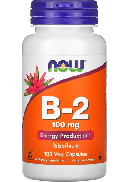 B-2, 100 Mg, 100 Veg Capsules