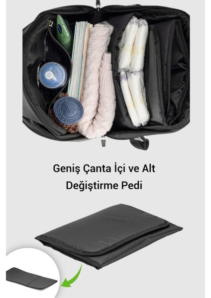 Welgro Novabag Anne Bebek Bakım Çantası, Siyah modelleri