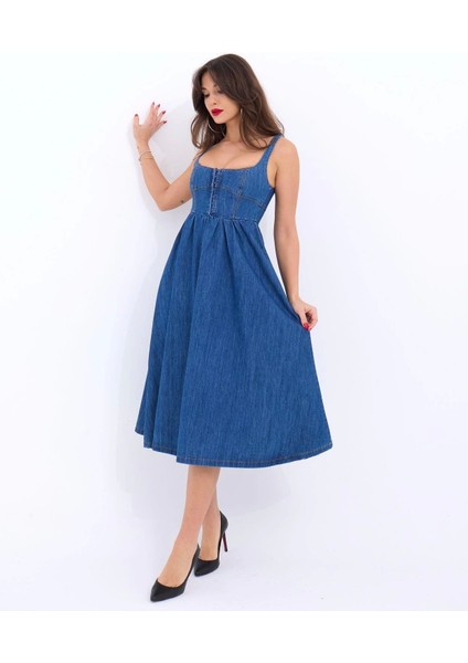 7143 Kot Elbise-Mavi modelleri