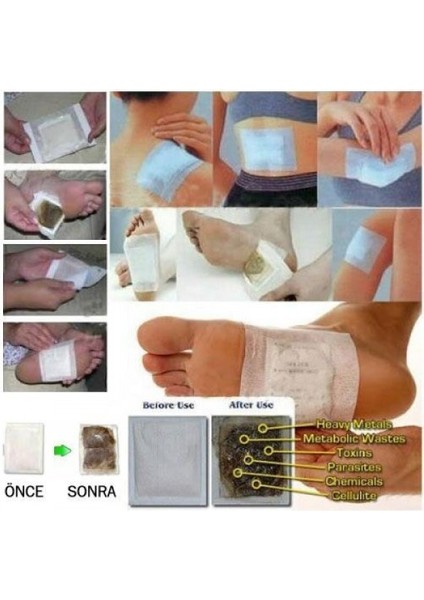 Kinoki Ayak Detox Bandı 10 Adet modelleri