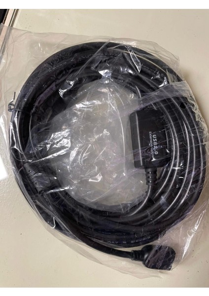 USB 2.0 Siyah Chipset 10 Metre USB Uzatma Kablosu