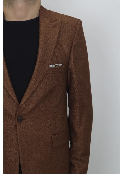 Fistan Store Erkek Italyan Kesim Dar Kalıp Tek Düğme Yazlık Blazer Ceket fırsatları