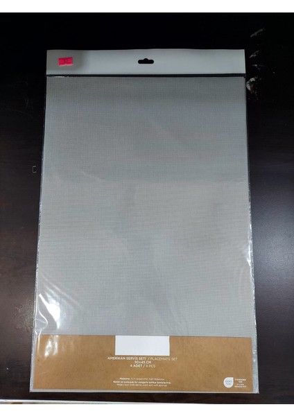 Amerikan Servis Set Placemats 30X45CM 4'lü %75 Green Pvc %27 Polyester