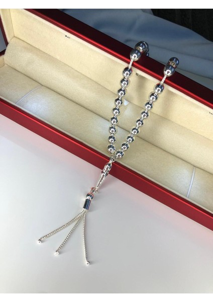 Erkek Gümüş Tesbih • Düz Küre Küçük Boy 18GR Işıklı Kutuda fırsatları