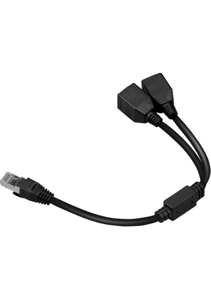 PM-25434 Erkek RJ45 To 2x Dişi Splitter Ethernet Çoklayıcı