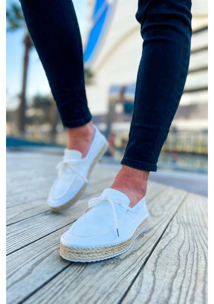 CH311 Espadril Erkek Ayakkabı Beyaz