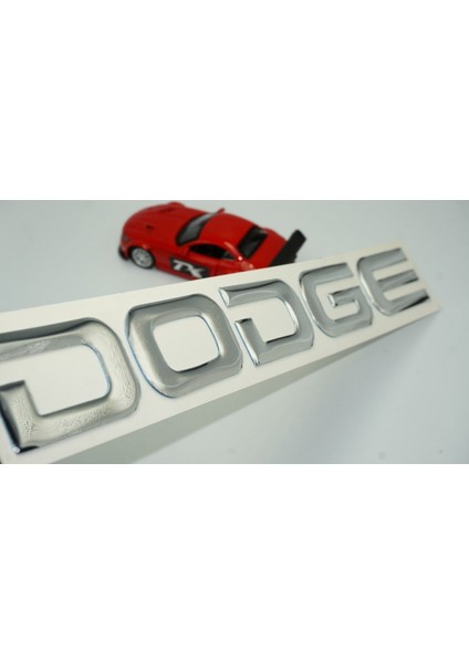 Dodge Bagaj Krom Metal Uzun Yazı Logo Arma