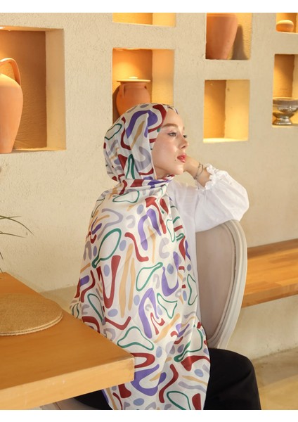 Modakaşmir Abstract Desen Pamuk Şal