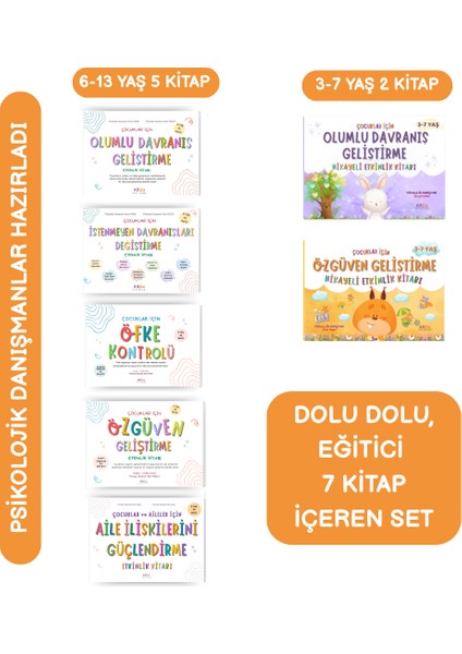 Eğitici, Dolu Dolu 7 Kitap Içeren Set