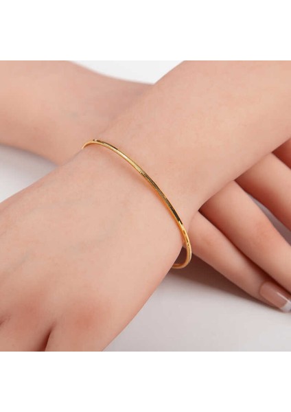 Gümüş Gold Ajda Kadın Bilezik 6.8 cm fiyatları