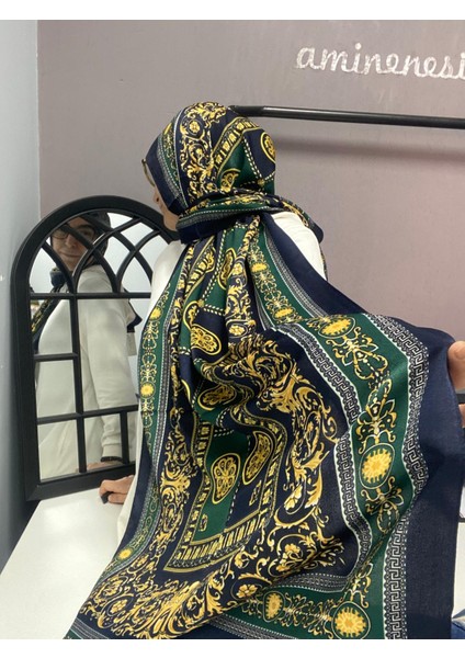 Cardion Premiumm Şal Zümrüt Lacivert Renk indirimleri