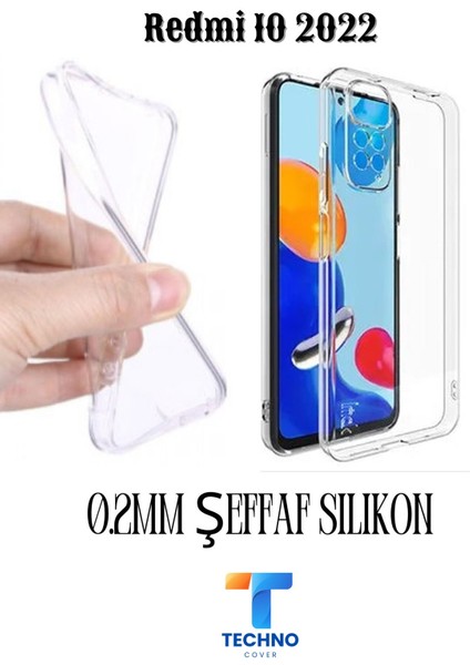 Redmi 10 2022 6d Tam Kaplayan Ekran Koruyucu ve Şeffaf Kılıf 2li Avantajlı Paket