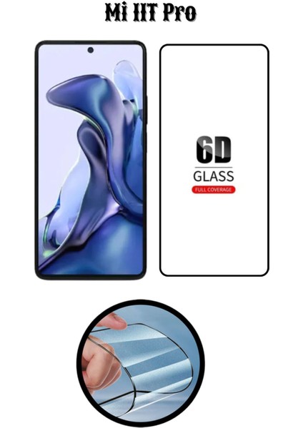 Mi 11T Pro 6d Tam Kaplayan Ekran Koruyucu ve Şeffaf Kılıf 2li Avantajlı Paket indirimleri