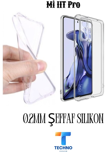 Mi 11T Pro 6d Tam Kaplayan Ekran Koruyucu ve Şeffaf Kılıf 2li Avantajlı Paket