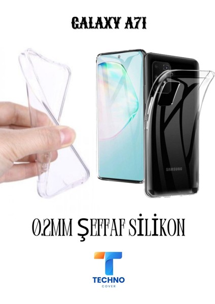 Samsung A71 6d Tam Kaplayan Ekran Koruyucu ve Şeffaf Kılıf 2li Avantajlı Paket