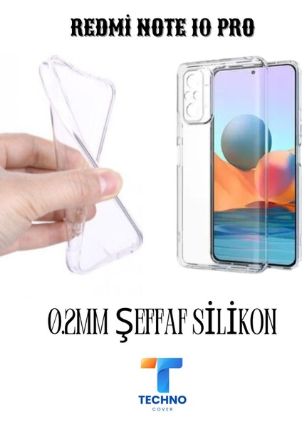 Redmi Note 10 Pro 6d Tam Kaplayan Ekran Koruyucu ve Şeffaf Kılıf 2li Avantajlı Paket