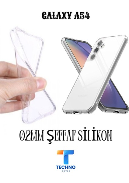 Samsung A54 6d Tam Kaplayan Ekran Koruyucu ve Şeffaf Kılıf 2li Avantajlı Paket