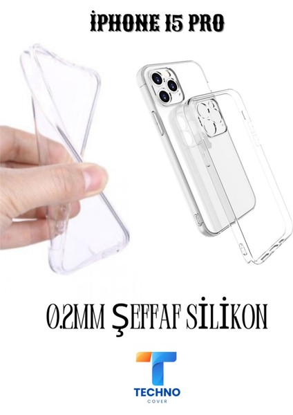 Iphone 15 Pro 6d Tam Kaplayan Ekran Koruyucu ve Şeffaf Kılıf 2li Avantajlı Paket modelleri