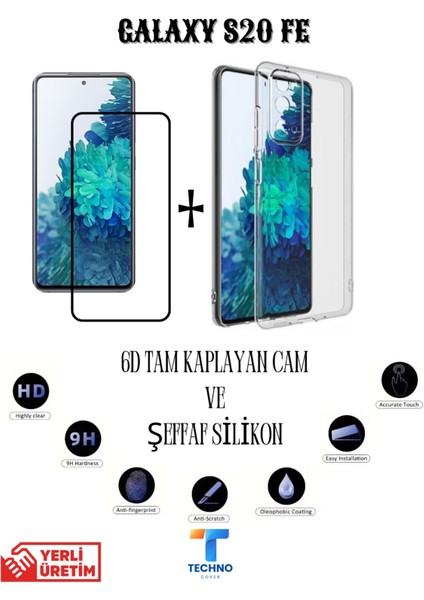 Samsung S20 Fe 6d Tam Kaplayan Ekran Koruyucu ve Şeffaf Kılıf 2li Avantajlı Paket fırsatları