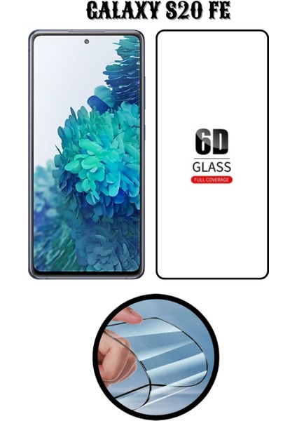 Samsung S20 Fe 6d Tam Kaplayan Ekran Koruyucu ve Şeffaf Kılıf 2li Avantajlı Paket indirimleri